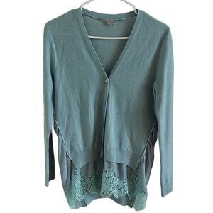 Stella McCartney Women’s Cardigan Size 36 Long Sleeve Blue